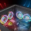Ventoinha Thermaltake SWAFAN 12 RGB 12 cm preto 500–2000 RPM