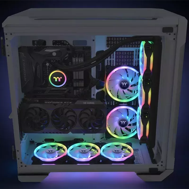 Ventoinha Thermaltake SWAFAN 12 RGB 12 cm preto 500–2000 RPM