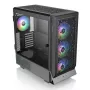 Thermaltake Ceres 500 TG ARGB caixa de PC Midi Tower, E-ATX, vidro temperado, 3 ventoinhas ARGB de 140 mm frontais, USB-C, preta