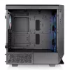 Thermaltake Ceres 500 TG ARGB caixa de PC Midi Tower, E-ATX, vidro temperado, 3 ventoinhas ARGB de 140 mm frontais, USB-C, preta