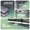 Axagon HMC-12GM2, Hub USB 10Gbps, 3x USB-A, USB-C, HDMI, DP, RJ-45, M.2, SD/mSD, Áudio, PD