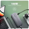 Axagon HMC-12GM2, Hub USB 10Gbps, 3x USB-A, USB-C, HDMI, DP, RJ-45, M.2, SD/mSD, Áudio, PD