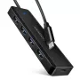 Axagon HUE-C1C Hub TRAVEL 4x USB 5Gbps, entrada de energia USB-C, cabo USB-C de 19 cm