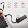 Axagon HUE-C1C Hub TRAVEL 4x USB 5Gbps, entrada de energia USB-C, cabo USB-C de 19 cm