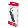 Axagon HUE-C1C Hub TRAVEL 4x USB 5Gbps, entrada de energia USB-C, cabo USB-C de 19 cm