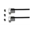 Cabo de segurança Kensington Universal 3-in-1 Keyed com Twin Lockheads