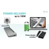 Docking station ergonómica i-tec USB-C em metal 3x 4K com Power Delivery 100 W + carregador universal 100 W