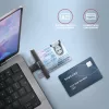 Leitor de cartões smart/ID de bolso Axagon CRE-SMPA USB-A, USB 2.0, preto, 13 g