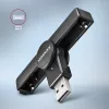 Leitor de cartões smart/ID de bolso Axagon CRE-SMPA USB-A, USB 2.0, preto, 13 g