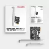 Adaptador SATA interno Axagon PCES-SJ2 PCIe 2 Gbit/s preto