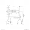Suporte de TV móvel Neomounts FL50-525WH1 55-86 polegadas - montagem rápida - TÜV
