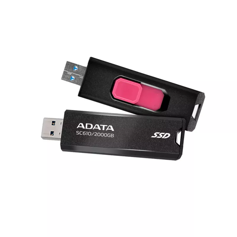 ADATA SC610 SSD externo de 2 TB, USB 3.2 Gen 2, 550/500 MB/s, preto