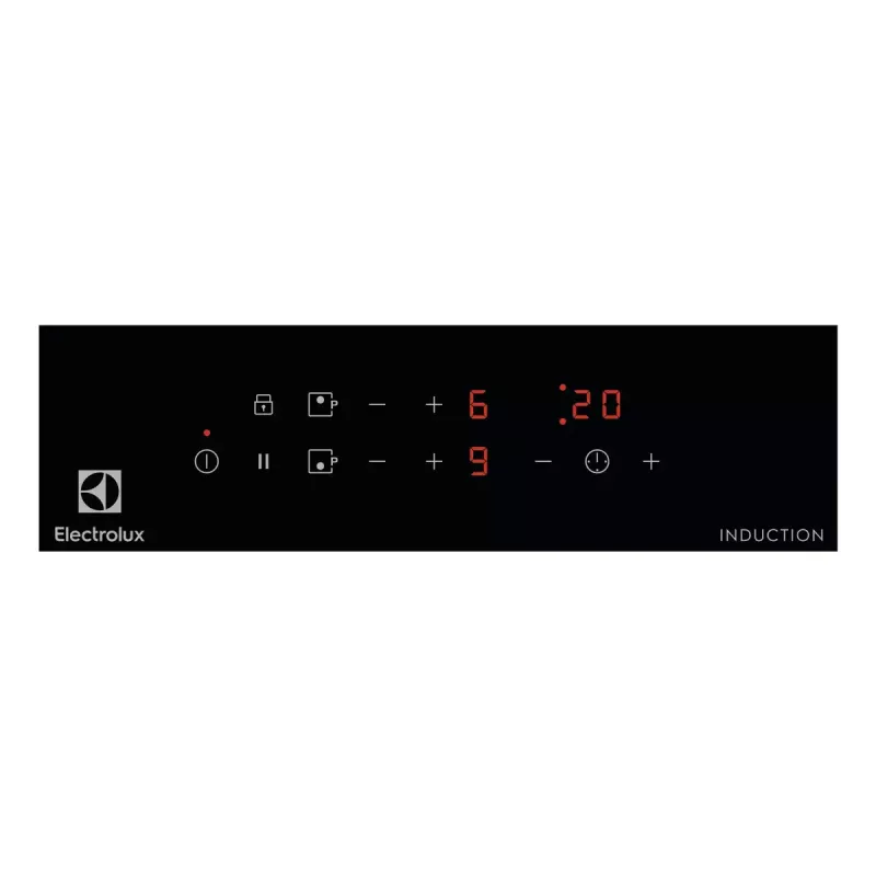 Placa de indução Electrolux LIT30230C — 2 zonas de encastre, 29 cm de largura, preto, controlo tátil, zonas de 210/145 mm