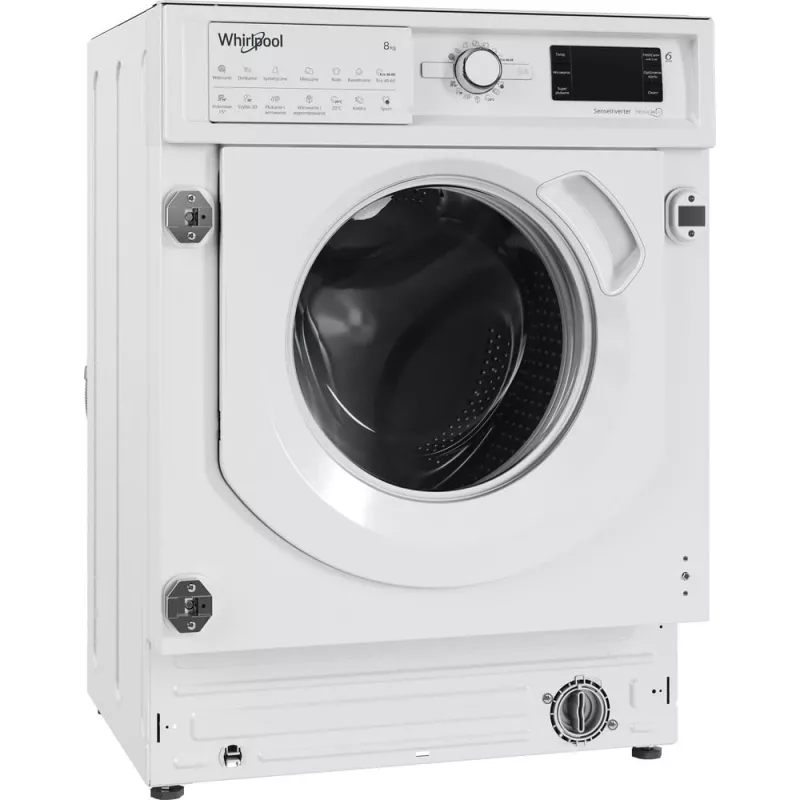 Whirlpool BI WMWG 81485 PL máquina de lavar roupa de encastrar, carga frontal, 8 kg, 14 programas, classe energética B, branca