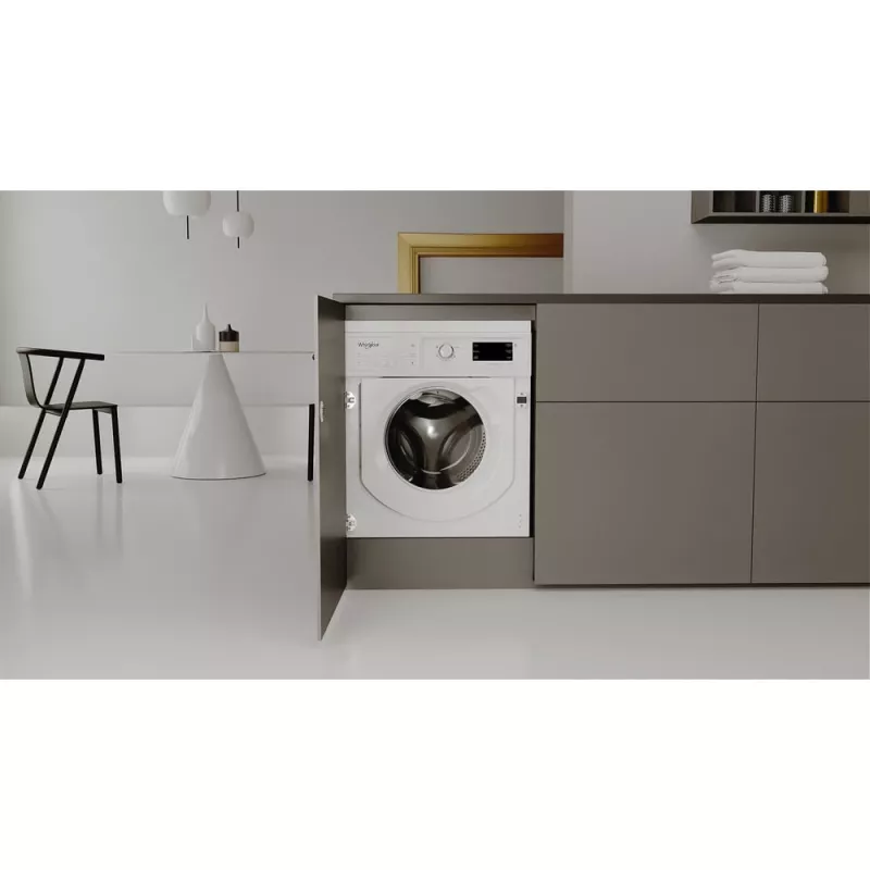 Whirlpool BI WMWG 81485 PL máquina de lavar roupa de encastrar, carga frontal, 8 kg, 14 programas, classe energética B, branca