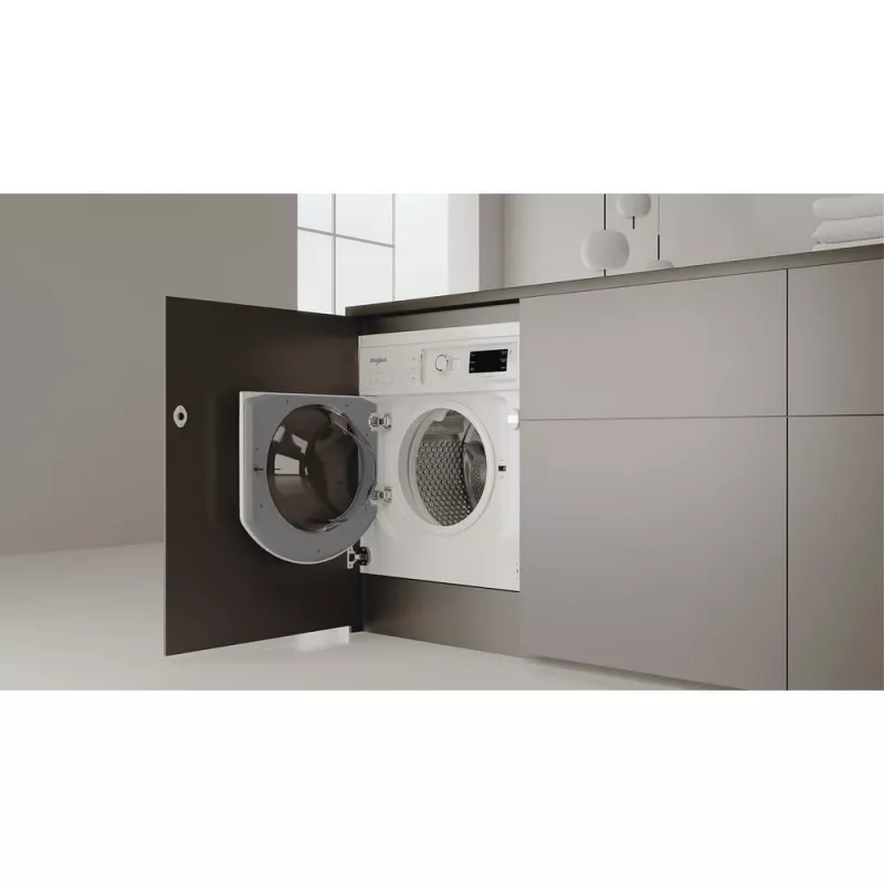 Whirlpool BI WMWG 81485 PL máquina de lavar roupa de encastrar, carga frontal, 8 kg, 14 programas, classe energética B, branca