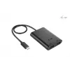 Adaptador de vídeo i-tec USB-C Dual 4K/60Hz (Single 8K/30Hz) HDMI