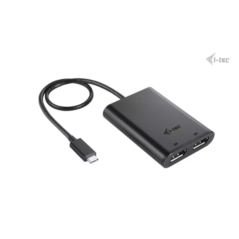 Adaptador de vídeo i-tec USB-C Dual 4K DisplayPort