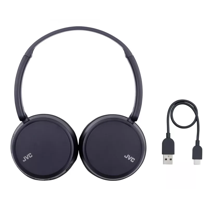 JVC HA-S36W-A-U auscultadores sem fios, Bluetooth, multipoint, 35 h de reprodução, microfone integrado, USB-C, azuis