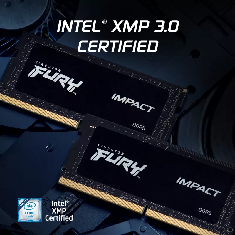 Kingston Technology FURY 64GB 5600MT/s DDR5 CL40 SODIMM (Kit de 2) Impact PnP