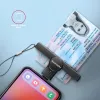 Axagon CRE-SMPC leitor de cartões inteligentes/cartão de cidadão USB-C PocketReader leitor de cartões inteligentes interior USB Type-C preto
