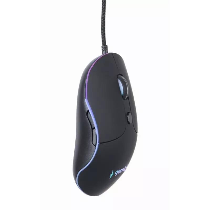 Gembird MUS-UL-02 rato USB com iluminação, 6 botões, preto