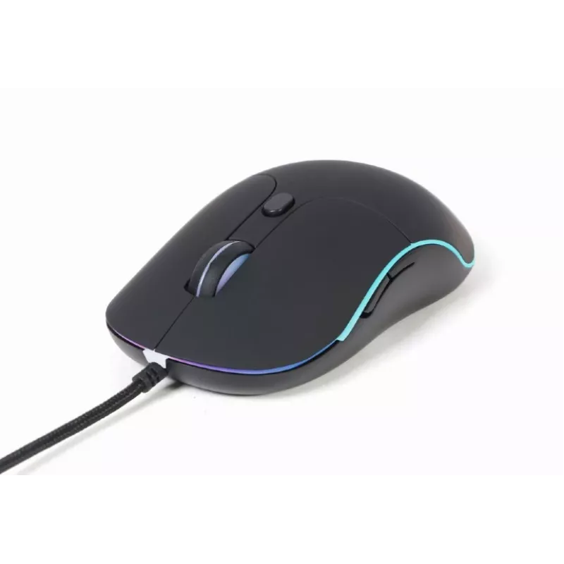 Gembird MUS-UL-02 rato USB com iluminação, 6 botões, preto