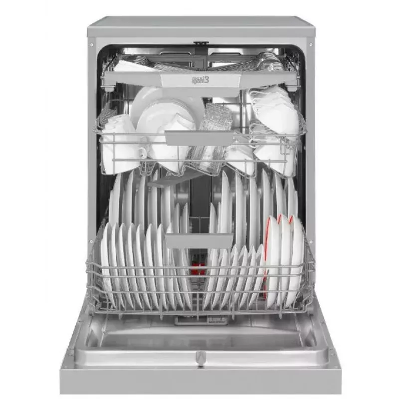 Máquina de lavar loiça de instalação livre AMICA DFM64C7EOQIH, 14 conjuntos de louça, inox, 47 dB, classe energética C