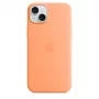 APPLE capa de silicone com MagSafe para iPhone 15 Plus Sorbet Orange