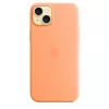 APPLE capa de silicone com MagSafe para iPhone 15 Plus Sorbet Orange