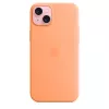 APPLE capa de silicone com MagSafe para iPhone 15 Plus Sorbet Orange