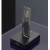 Gembird DD-U3M2 - Docking station para SSD - M.2 - cartão M.2 (PCIe NVMe e SATA) - USB 3,2 (Gen 2) - preto (DD-U3M2)