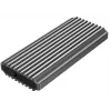 GEMBIRD EE2280-U3C-03 caixa externa para SSD M.2 NVMe/SATA, USB 3.1 Gen 2 (10 Gbit/s), USB Type-C, RGB, alumínio