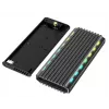 GEMBIRD EE2280-U3C-03 caixa externa para SSD M.2 NVMe/SATA, USB 3.1 Gen 2 (10 Gbit/s), USB Type-C, RGB, alumínio