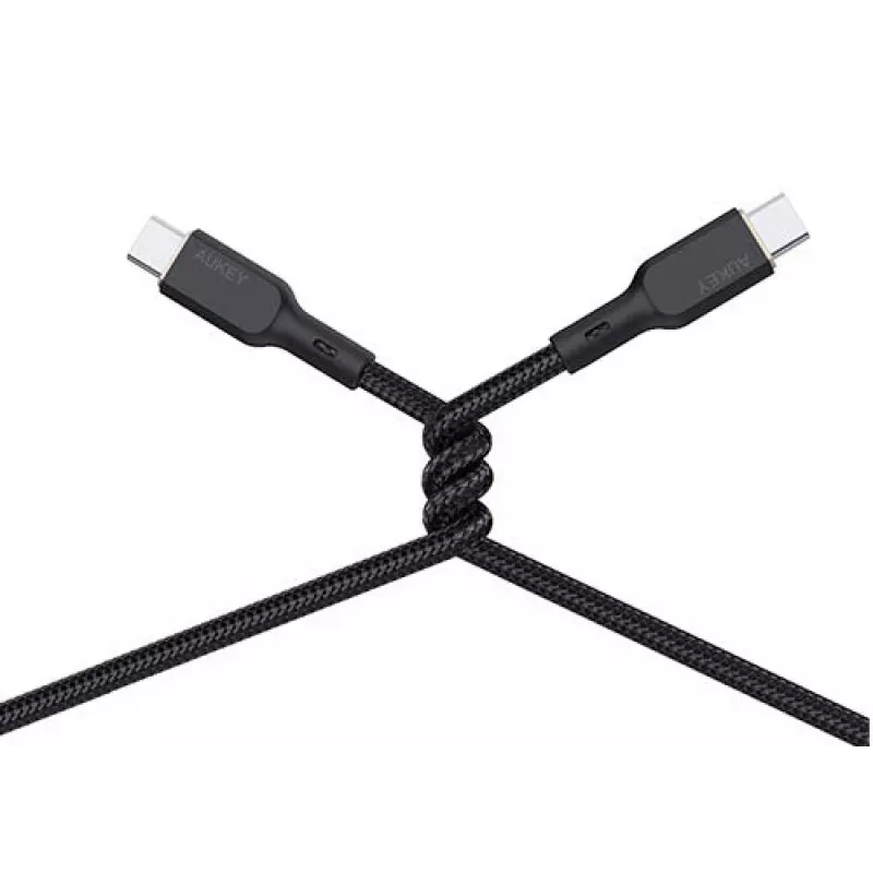 Cabo USB AUKEY CB-KCC102 1,8 m USB-C preto 0,48 Gbit/s
