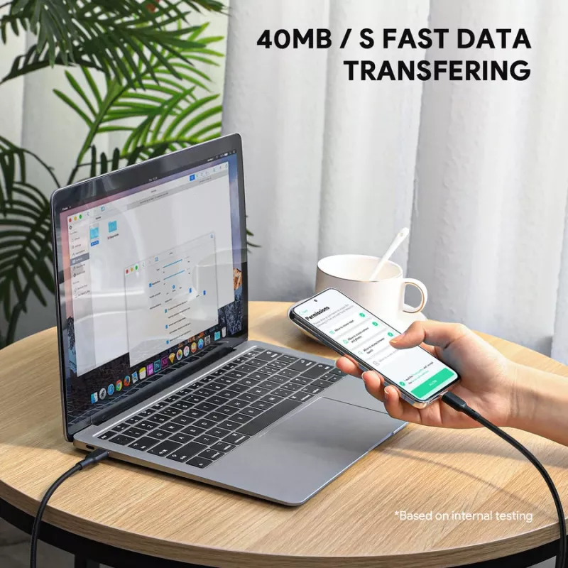 Cabo USB AUKEY CB-KCC102 1,8 m USB-C preto 0,48 Gbit/s
