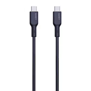 Cabo de carregamento USB AUKEY - 1x USB Type-C para 1x USB Type-C - PD 100W 5A - 1m preto (silicone)