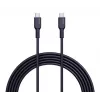 Cabo de carregamento USB AUKEY - 1x USB Type-C para 1x USB Type-C - PD 100W 5A - 1m preto (silicone)