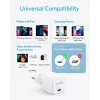 Carregador Anker PowerPort III Universal branco AC carregamento rápido interior