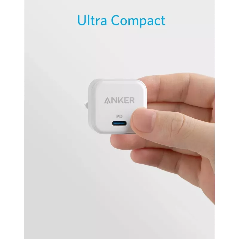 Carregador Anker PowerPort III Universal branco AC carregamento rápido interior