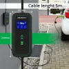 Carregador de parede para veículo elétrico QOLTEC Carregador móvel 52470 Type 2 3,5 kW 230 V com LCD