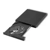 Unidade externa DVD-RW Qoltec 51858, USB 2.0 e eSATA, carregamento por bandeja, preto, 24x CD / 8x DVD