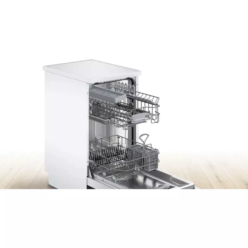 Máquina de lavar loiça Bosch SPS2HKW58E — Serie 2 slimline 45 cm, 10 conjuntos de louça, 46 dB, cuba em aço inoxidável