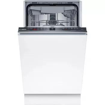 Máquina de lavar loiça de encastrar Bosch Serie 2 SPV2HMX42E 45 cm slim, 10 conjuntos de louça, 46 dB, classe de eficiência energética E