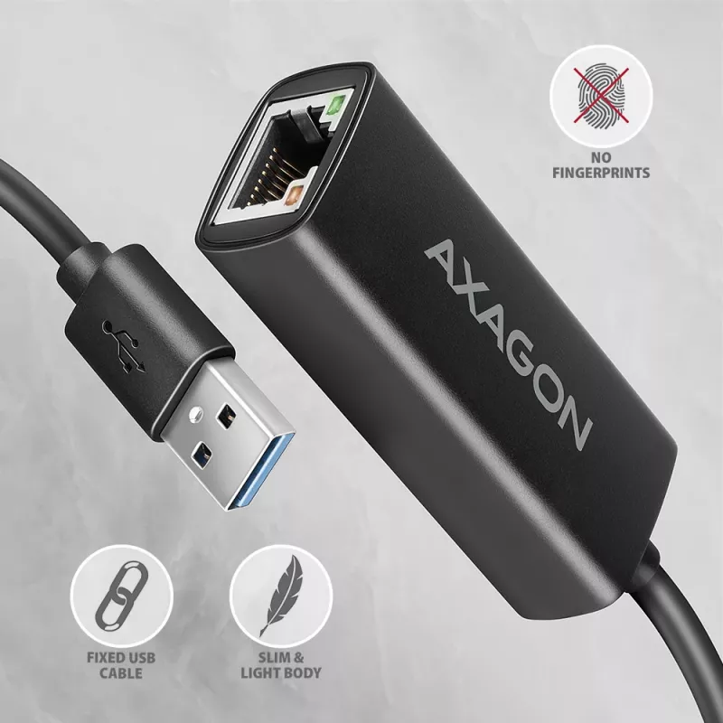 Adaptador Axagon ADE-AR USB-A 3.2 Gen 1 - Gigabit Ethernet, Realtek 8153