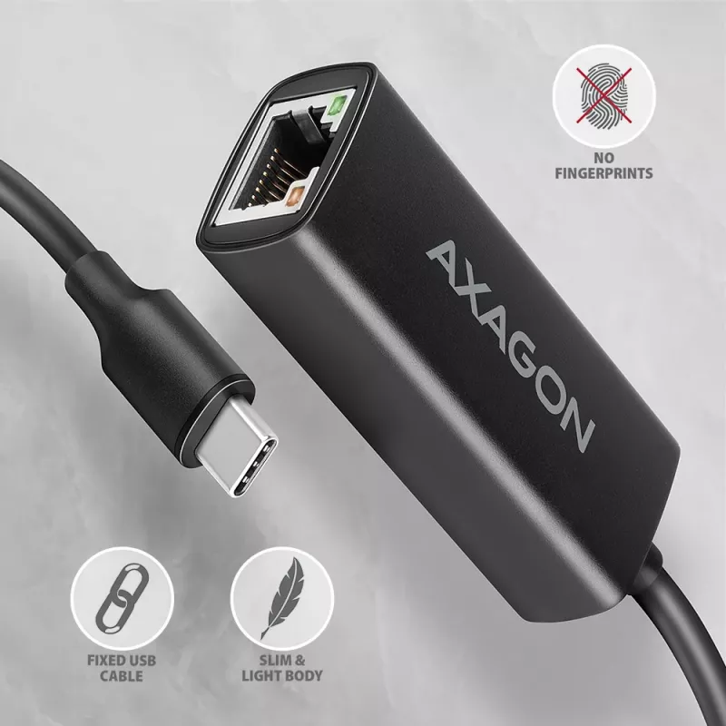 Adaptador Axagon ADE-ARC USB-C 3.2 Gen 1 - Gigabit Ethernet, Realtek 8153