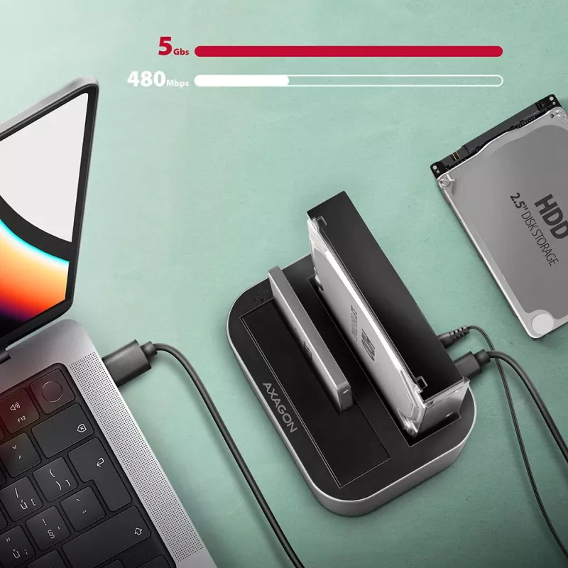 Dock Axagon ADSA-DC SuperSpeed USB DUAL 2,5
