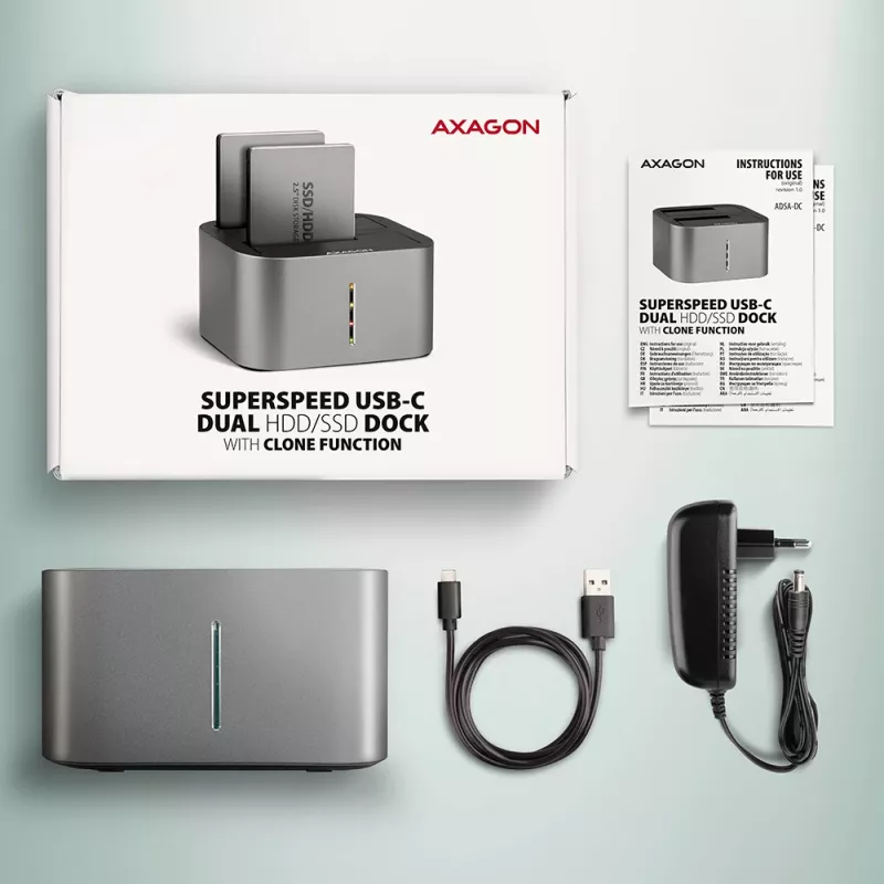 Dock Axagon ADSA-DC SuperSpeed USB DUAL 2,5