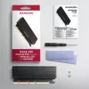 Adaptador Axagon PCEM2-XS PCIe x16 - M.2 NVMe M-Key, com dissipador de alumínio passivo
