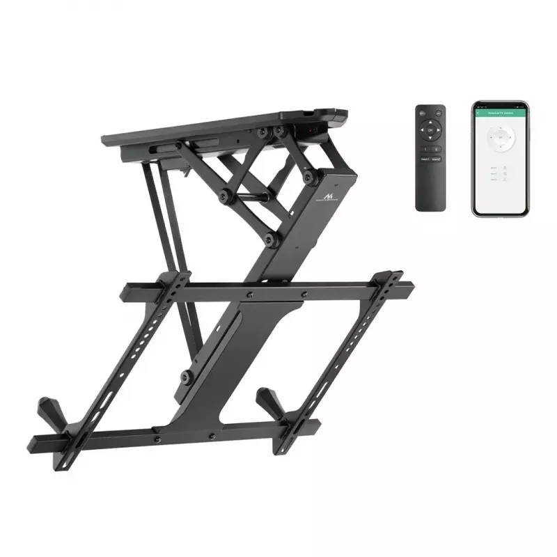 Suporte de teto para TV MACLEAN MC-880T para televisores de 32–70 polegadas, máx. VESA 600x400, ajuste elétrico de altura, capacidade de carga 35 kg